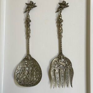 VINTAGE UGO BELLINI CHERUB SERVING SET